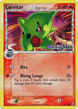 Larvitar (73/113) (Delta Species) (Stamped) [EX: Delta Species] - Pokémon - Card Brawlers | Quebec | Canada |