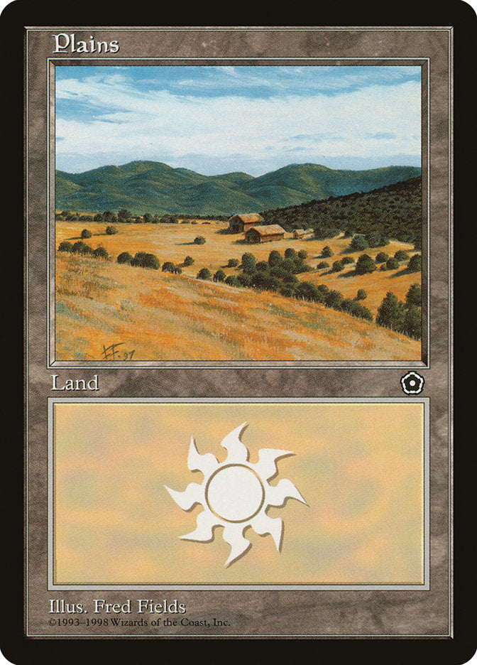 Plains (Small Houses in Center) [Portal Second Age] - Magic: The Gathering - Card Brawlers | Quebec | Canada |
