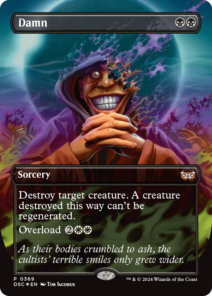 Damn (Borderless) [Duskmourn: House of Horror Commander] - Magic: The Gathering - Card Brawlers | Quebec | Canada |