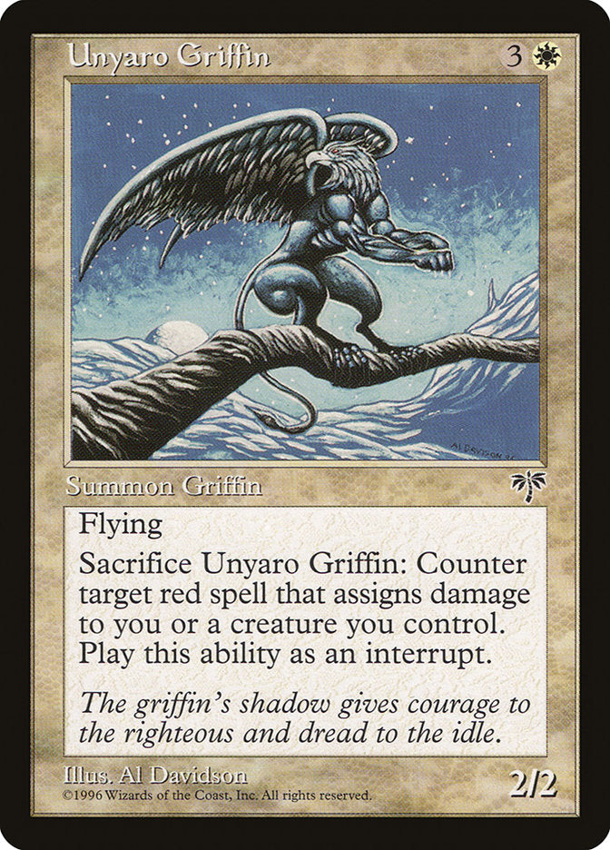Unyaro Griffin [Mirage] - Magic: The Gathering - Card Brawlers | Quebec | Canada |