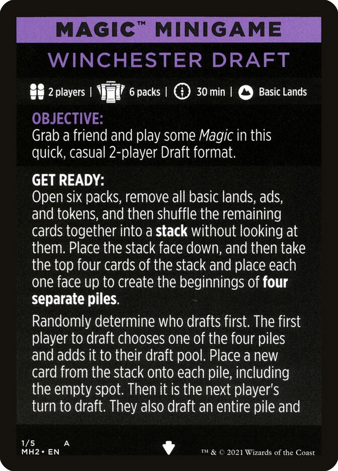 Winchester Draft (Magic Minigame) [Modern Horizons 2 Minigame] - Magic: The Gathering - Card Brawlers | Quebec | Canada |