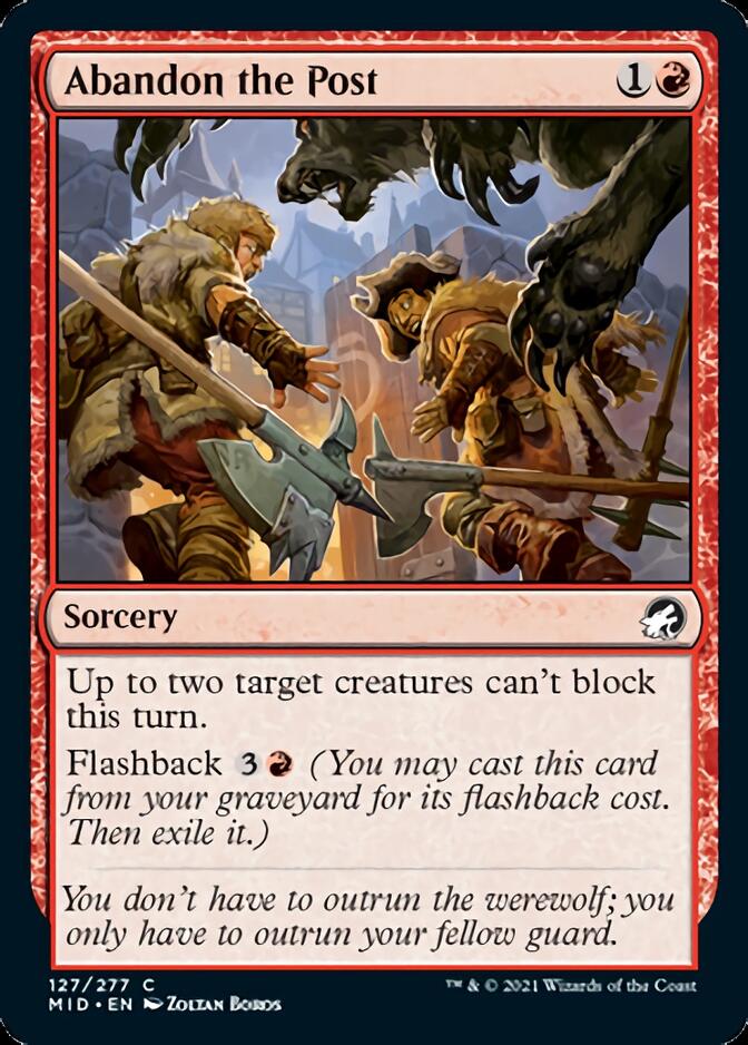Abandon the Post [Innistrad: Midnight Hunt] - Magic: The Gathering - Card Brawlers | Quebec | Canada |