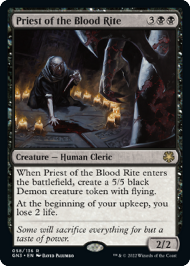 Priest of the Blood Rite [Game Night: Free-for-All] - Magic: The Gathering - Card Brawlers | Quebec | Canada |