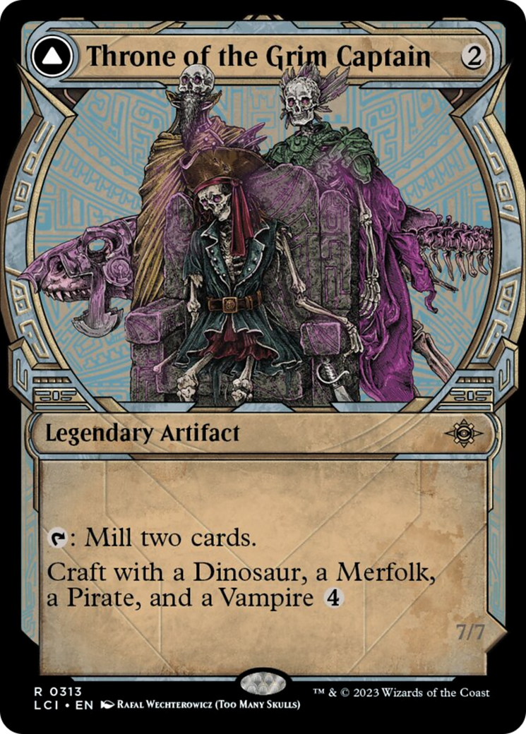 Throne of the Grim Captain // The Grim Captain (Showcase) [The Lost Caverns of Ixalan] - Magic: The Gathering - Card Brawlers | Quebec | Canada |