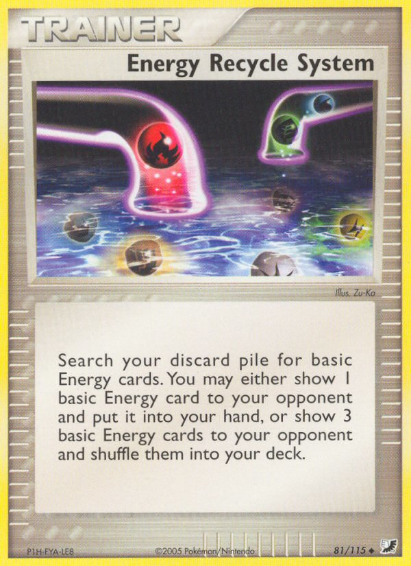 Energy Recycle System (81/115) [EX: Unseen Forces] - Pokémon - Card Brawlers | Quebec | Canada |
