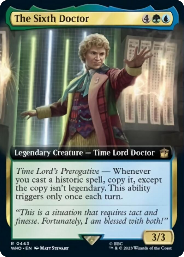 The Sixth Doctor (Extended Art) [Doctor Who] - Magic: The Gathering - Card Brawlers | Quebec | Canada |