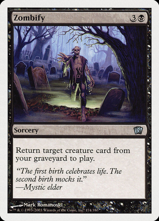 Zombify [Eighth Edition] - Magic: The Gathering - Card Brawlers | Quebec | Canada |