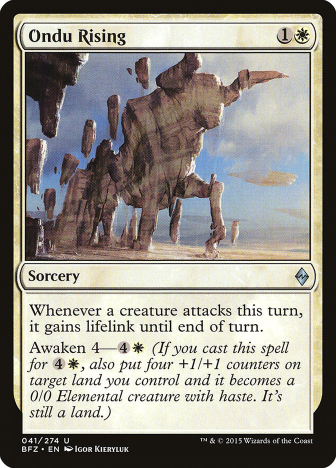 Ondu Rising [Battle for Zendikar] - Magic: The Gathering - Card Brawlers | Quebec | Canada |
