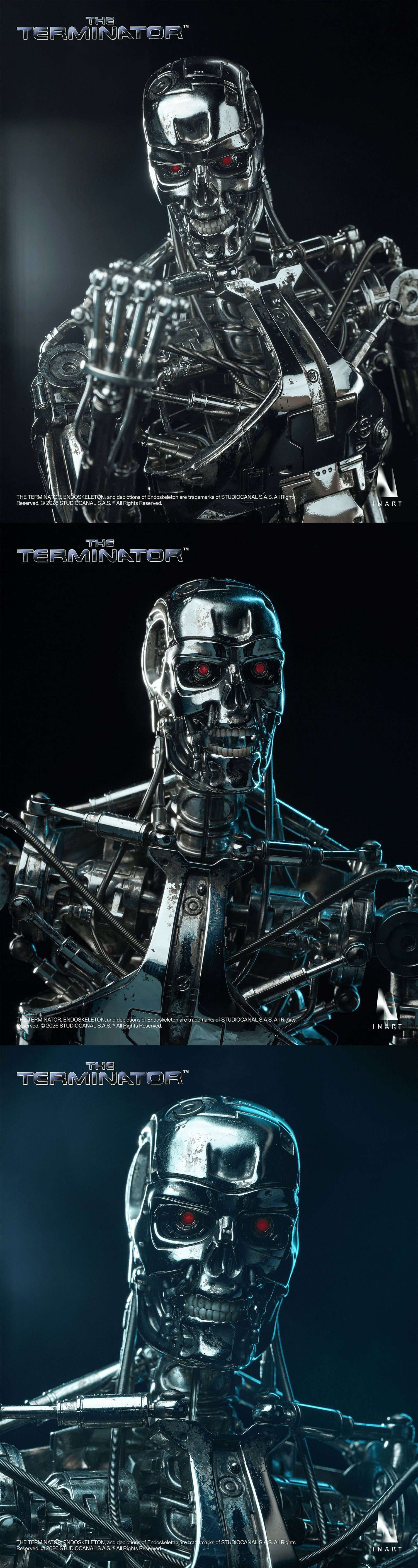 Queen Studios - INART – The Terminator - T-800 Endoskeleton - 1/6 Collectible Figure - (PREORDER)