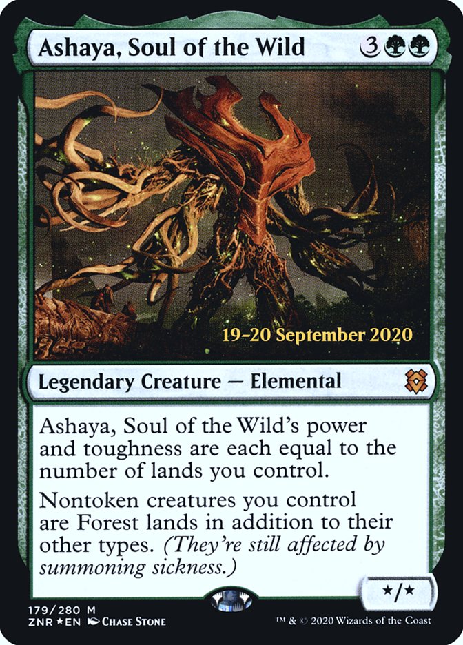 Ashaya, Soul of the Wild [Zendikar Rising Prerelease Promos] - Magic: The Gathering - Card Brawlers | Quebec | Canada |