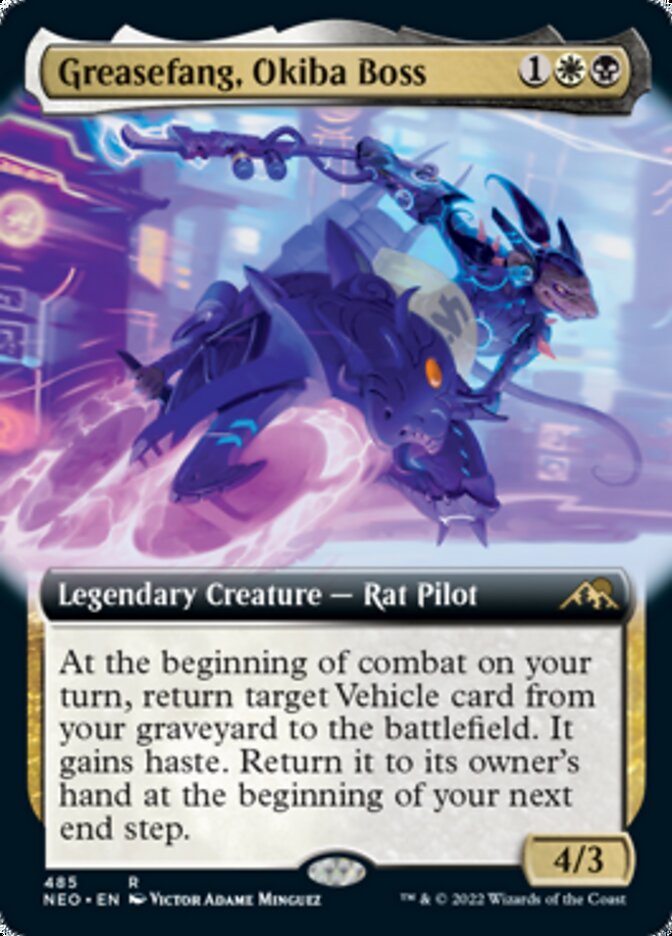 Greasefang, Okiba Boss (Extended Art) [Kamigawa: Neon Dynasty] - Magic: The Gathering - Card Brawlers | Quebec | Canada |