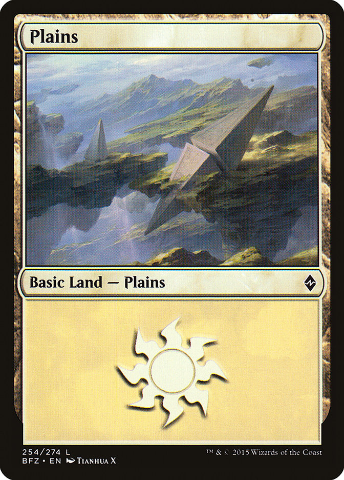 Plains (254) [Battle for Zendikar] - Magic: The Gathering - Card Brawlers | Quebec | Canada |