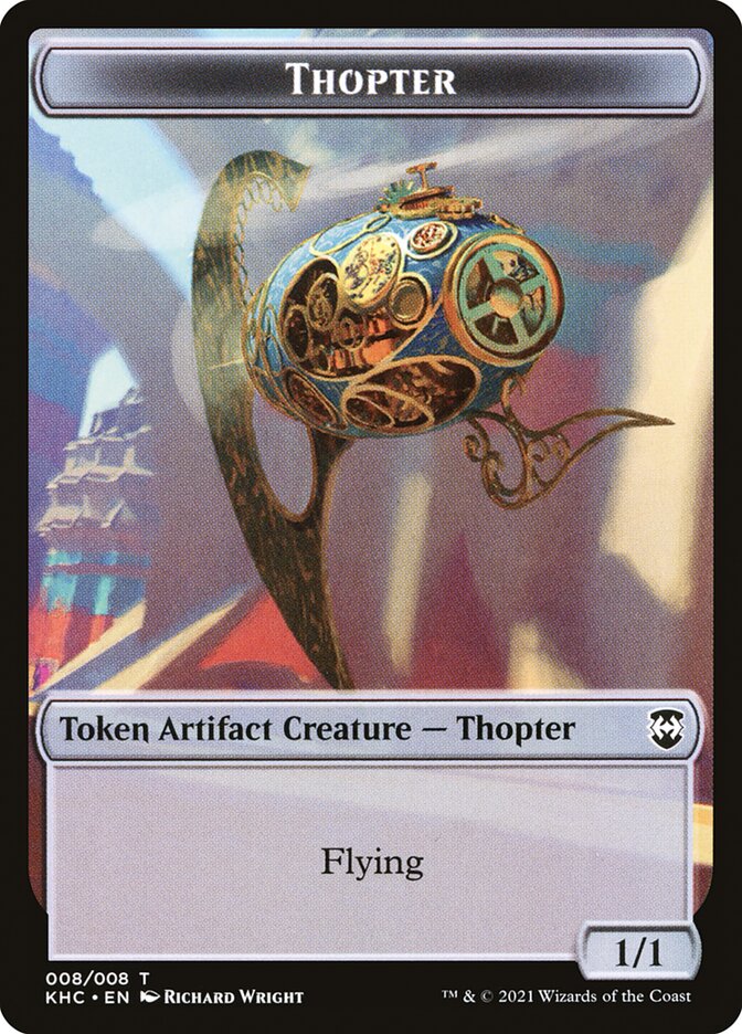 Replicated Ring // Thopter Double-Sided Token [Kaldheim Commander Tokens] - Magic: The Gathering - Card Brawlers | Quebec | Canada |