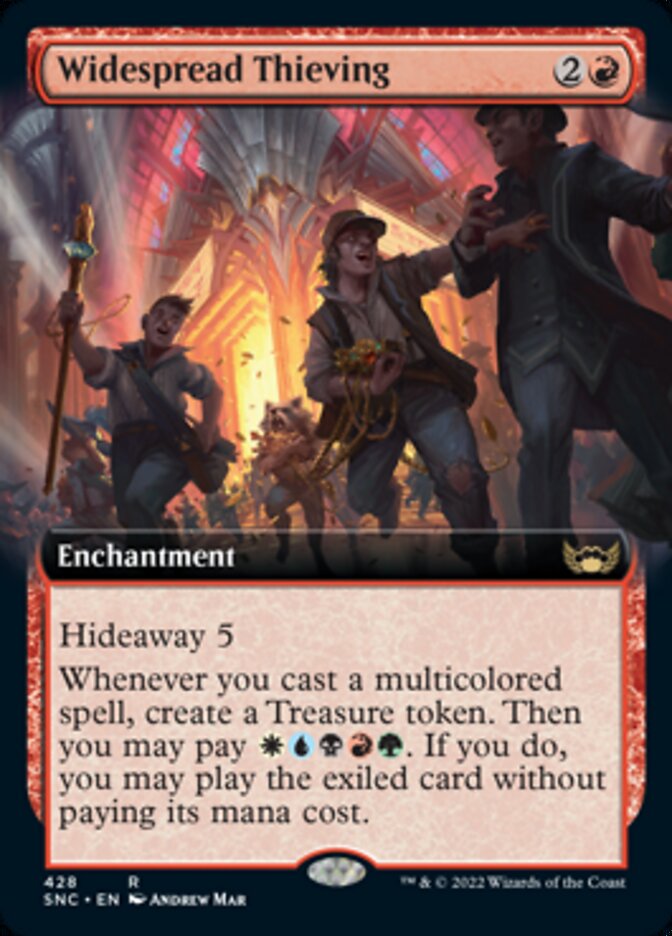 Widespread Thieving (Extended Art) [Streets of New Capenna] - Magic: The Gathering - Card Brawlers | Quebec | Canada |