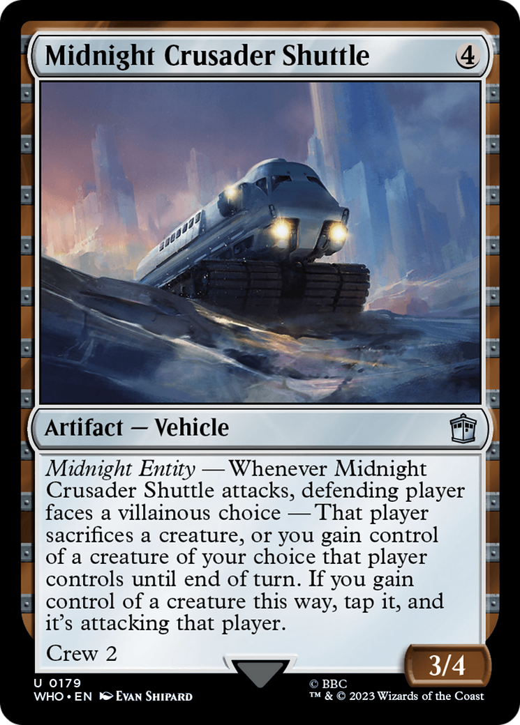 Midnight Crusader Shuttle [Doctor Who] - Magic: The Gathering - Card Brawlers | Quebec | Canada |