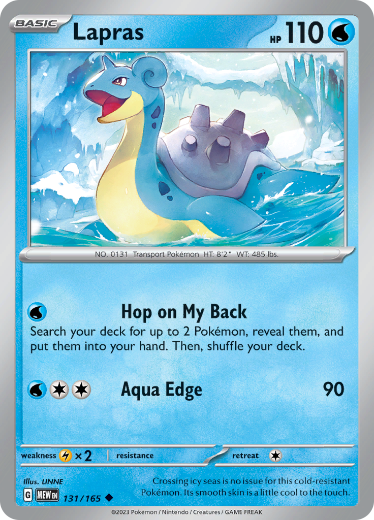 Lapras (131/165) [Scarlet & Violet 151] - Pokémon - Card Brawlers | Quebec | Canada |
