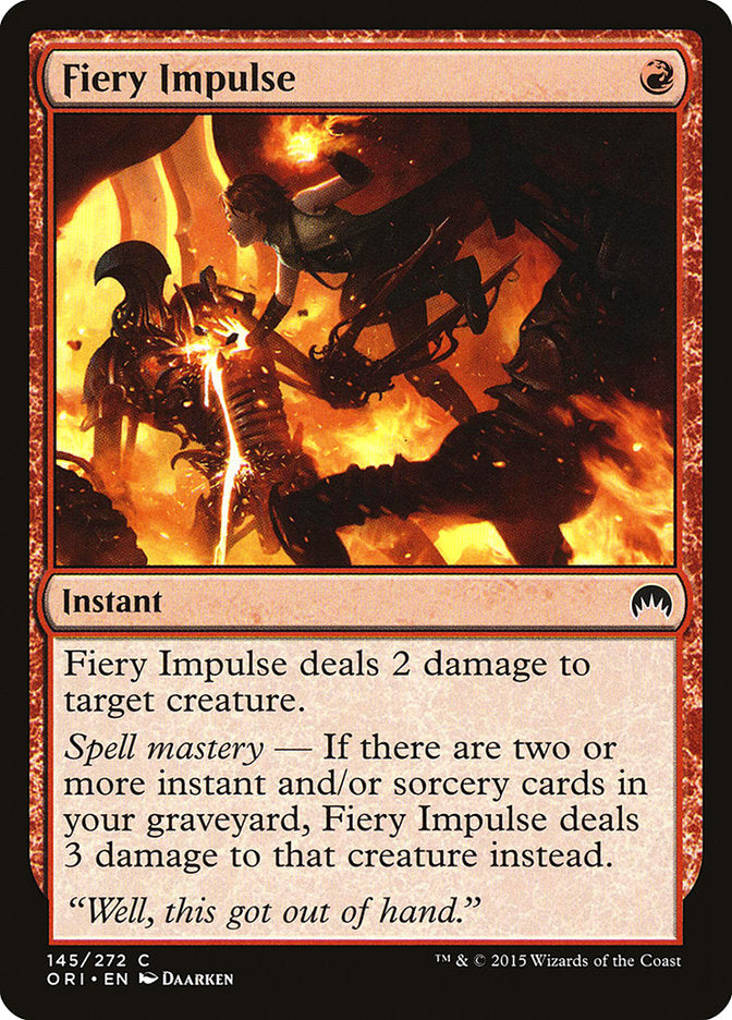 Fiery Impulse [Magic Origins] - Magic: The Gathering - Card Brawlers | Quebec | Canada |