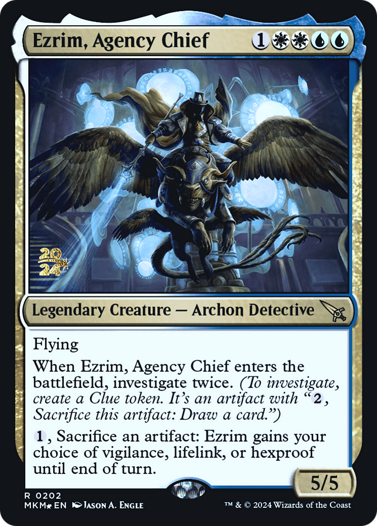 Ezrim, Agency Chief [Murders at Karlov Manor Prerelease Promos] - Magic: The Gathering - Card Brawlers | Quebec | Canada |