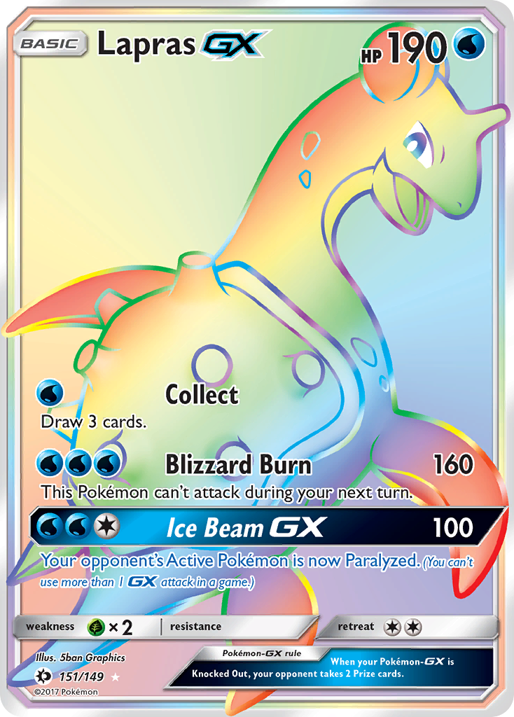 Lapras GX (151/149) [Sun & Moon: Base Set] - Pokémon - Card Brawlers | Quebec | Canada |