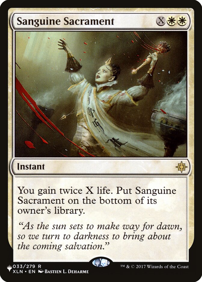 Sanguine Sacrament [The List] - Magic: The Gathering - Card Brawlers | Quebec | Canada |