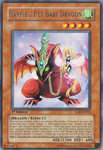 Harpie's Pet Baby Dragon [EOJ-EN013] Rare - Yu-Gi-Oh! - Card Brawlers | Quebec | Canada |