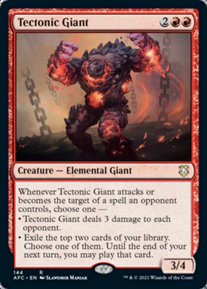 Tectonic Giant [Dungeons & Dragons: Adventures in the Forgotten Realms Commander] - Magic: The Gathering - Card Brawlers | Quebec | Canada |