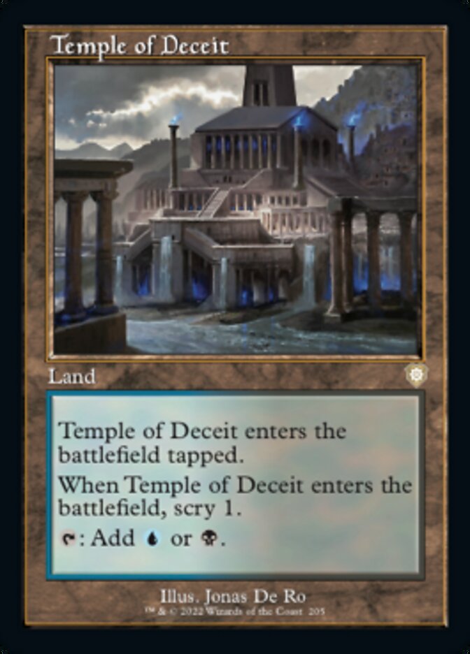 Temple of Deceit (Retro) [The Brothers' War Commander] - Magic: The Gathering - Card Brawlers | Quebec | Canada |