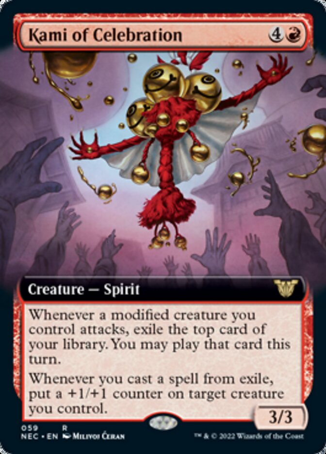 Kami of Celebration (Extended Art) [Kamigawa: Neon Dynasty Commander] - Magic: The Gathering - Card Brawlers | Quebec | Canada |