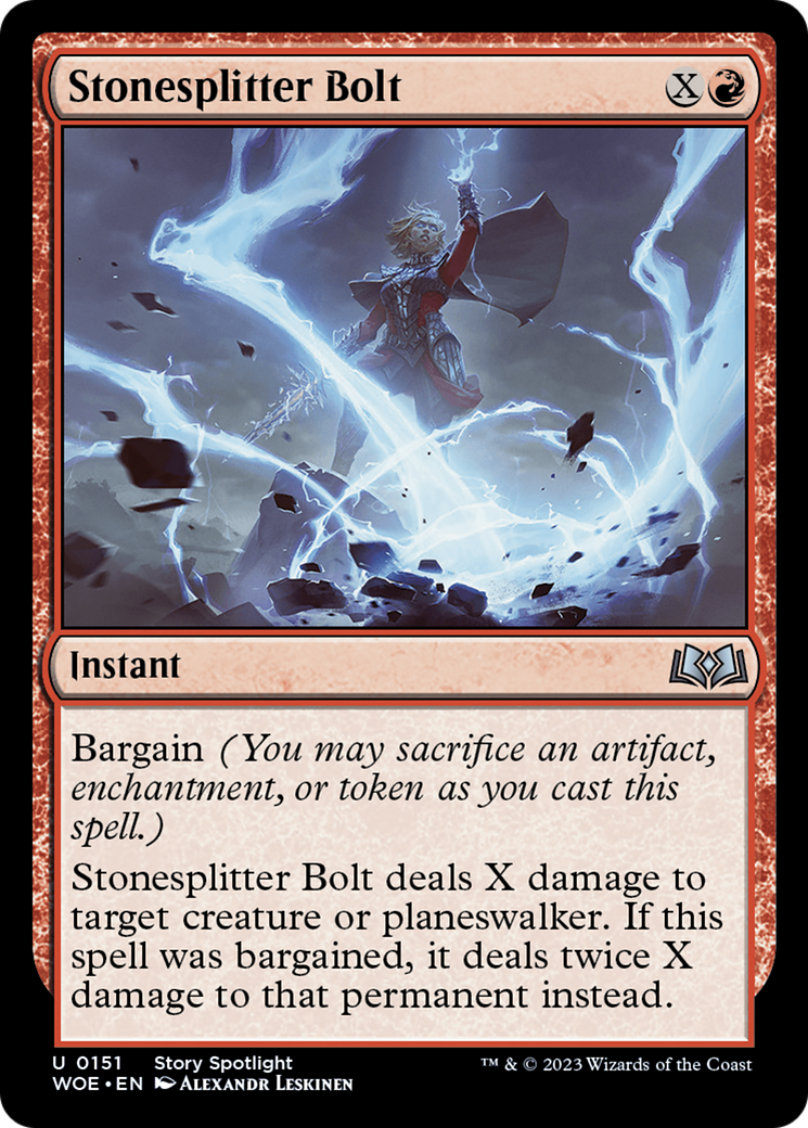 Stonesplitter Bolt [Wilds of Eldraine] - Magic: The Gathering - Card Brawlers | Quebec | Canada |