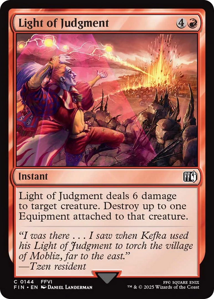 Light of Judgment [FINAL FANTASY] - Magic: The Gathering - Card Brawlers | Quebec | Canada |