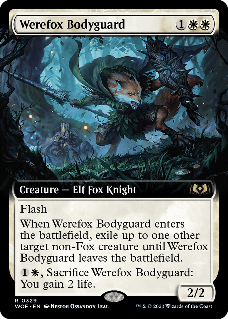 Werefox Bodyguard (Extended Art) [Wilds of Eldraine] - Magic: The Gathering - Card Brawlers | Quebec | Canada |