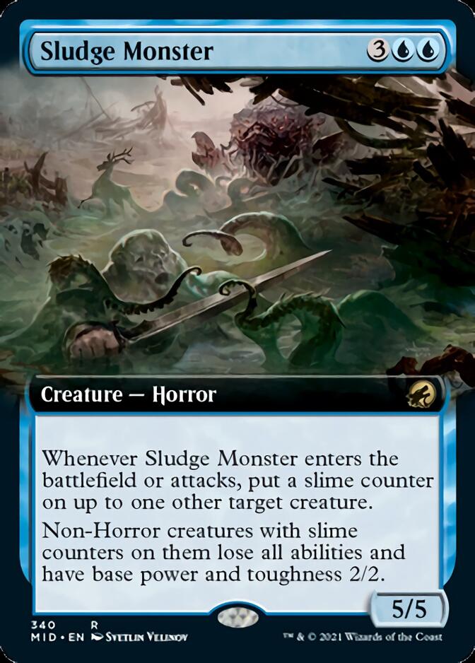 Sludge Monster (Extended Art) [Innistrad: Midnight Hunt] - Magic: The Gathering - Card Brawlers | Quebec | Canada |