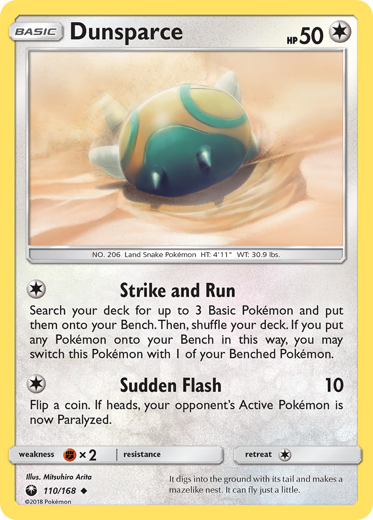 Dunsparce (110/168) [Sun & Moon: Celestial Storm] - Pokémon - Card Brawlers | Quebec | Canada |
