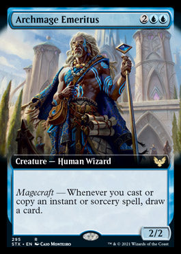 Archmage Emeritus (Extended Art) [Strixhaven: School of Mages] - Magic: The Gathering - Card Brawlers | Quebec | Canada |