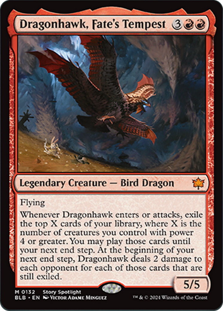Dragonhawk, Fate's Tempest [Bloomburrow] - Magic: The Gathering - Card Brawlers | Quebec | Canada |