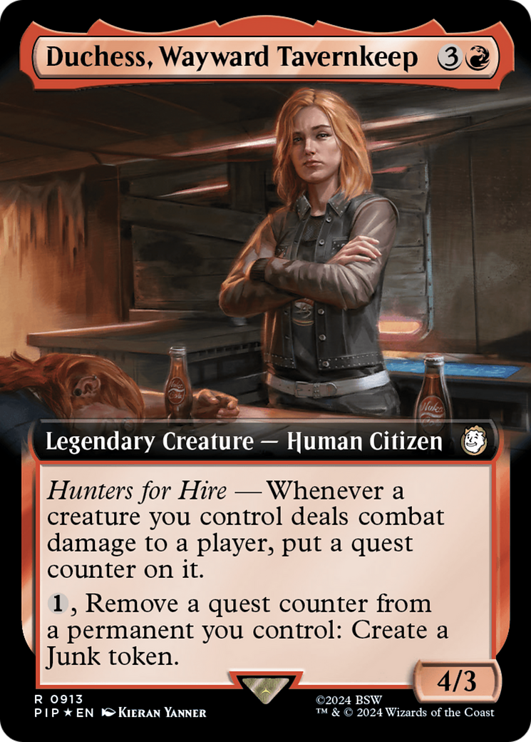 Duchess, Wayward Tavernkeep (Extended Art) (Surge Foil) [Fallout] - Magic: The Gathering - Card Brawlers | Quebec | Canada |