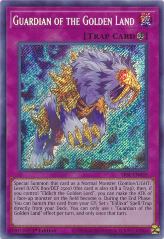 Guardian of the Golden Land [SESL-EN032] Secret Rare - Yu-Gi-Oh! - Card Brawlers | Quebec | Canada |