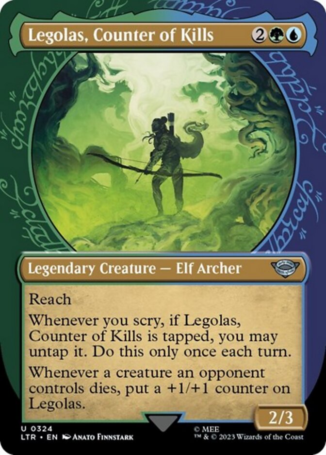 Legolas, Counter of Kills (Showcase Ring Frame) [The Lord of the Rings: Tales of Middle-Earth] - Magic: The Gathering - Card Brawlers | Quebec | Canada |