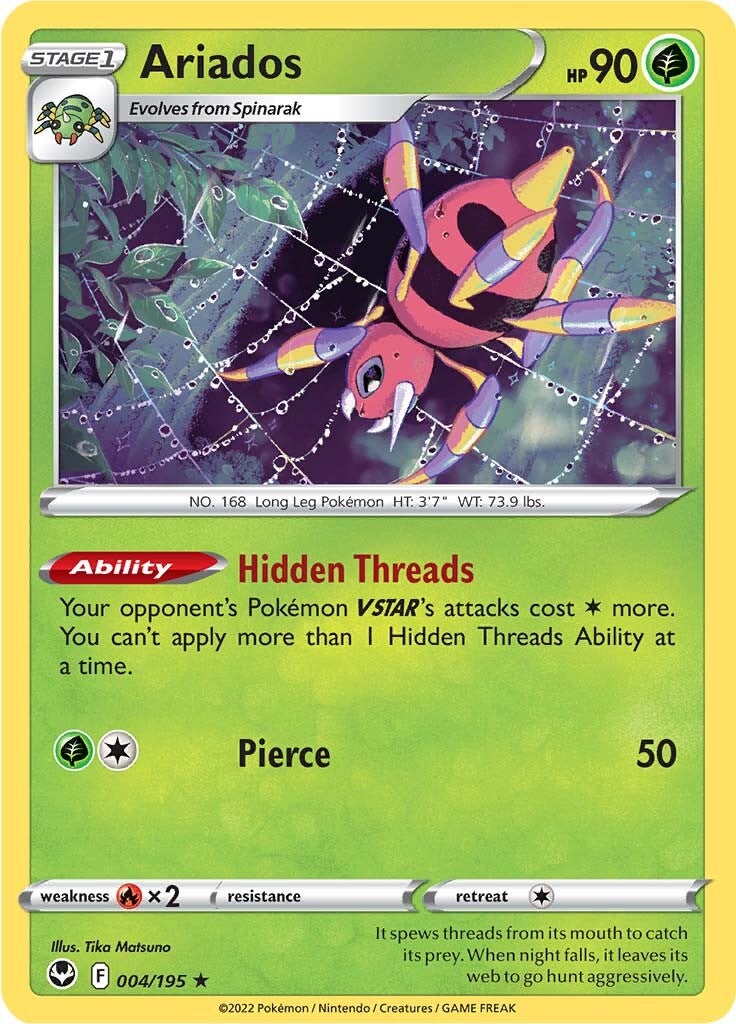 Ariados (004/195) [Sword & Shield: Silver Tempest] - Pokémon - Card Brawlers | Quebec | Canada |