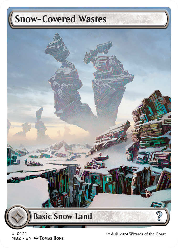 Snow-Covered Wastes (White Border) [Mystery Booster 2] - Magic: The Gathering - Card Brawlers | Quebec | Canada |
