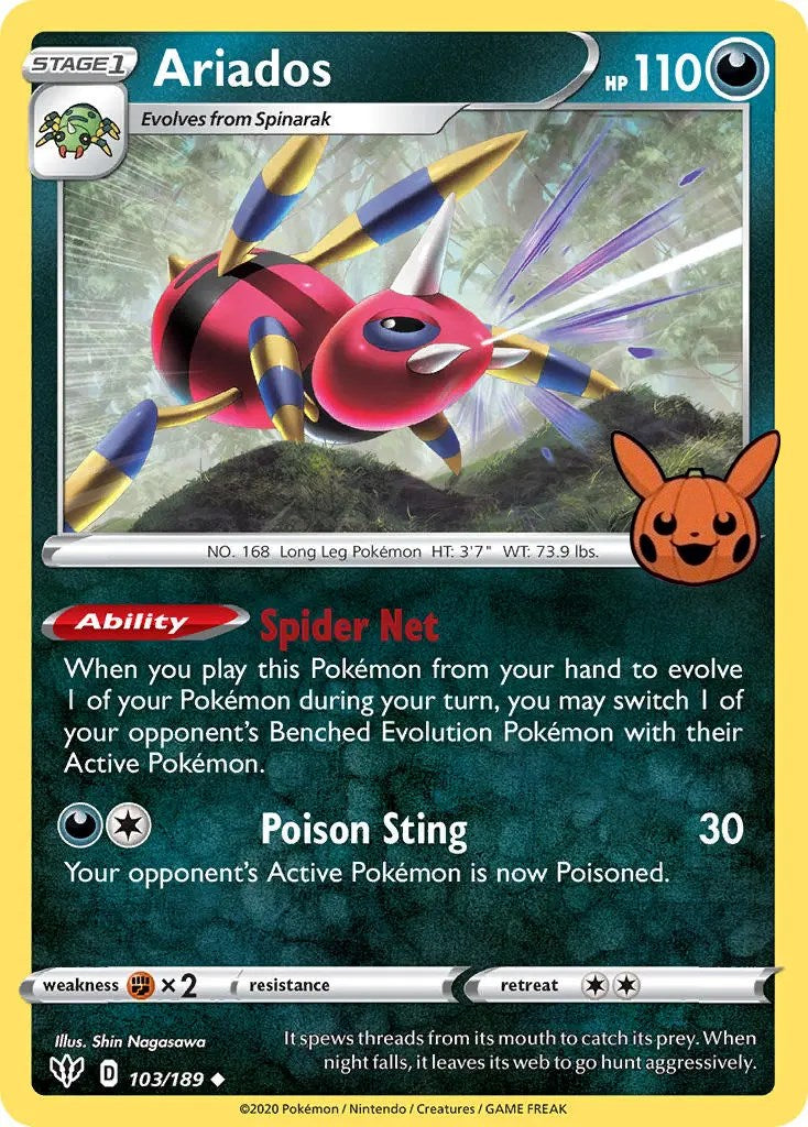 Ariados (103/189) [Trick or Trade] - Pokémon - Card Brawlers | Quebec | Canada |