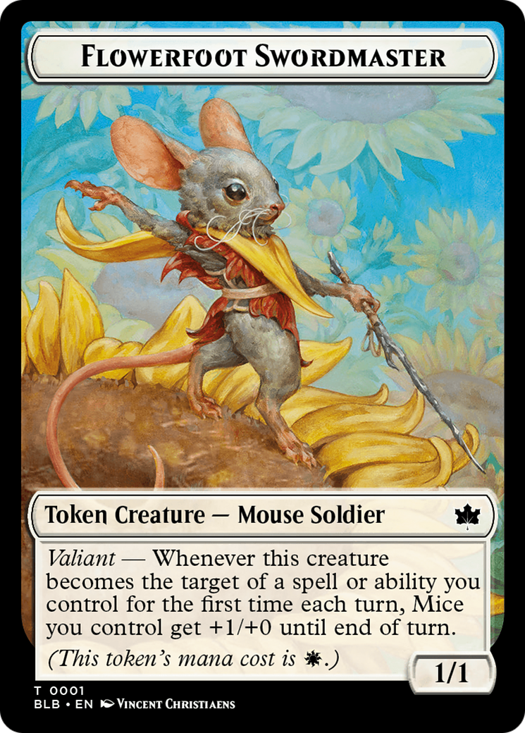 Flowerfoot Swordmaster Token [Bloomburrow Tokens] - Magic: The Gathering - Card Brawlers | Quebec | Canada |