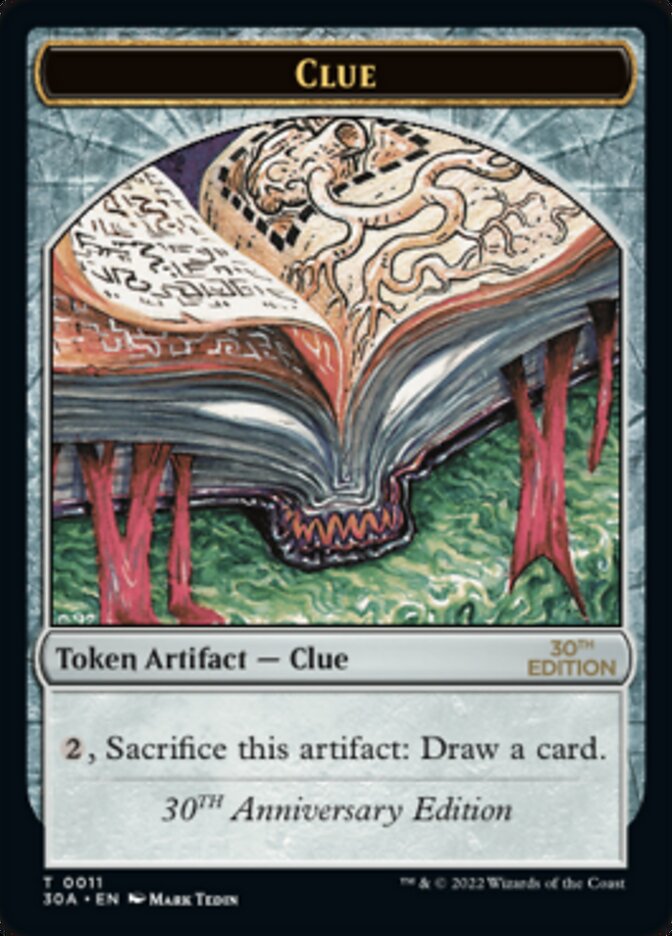 Clue Token (011) [30th Anniversary Tokens] - Magic: The Gathering - Card Brawlers | Quebec | Canada |