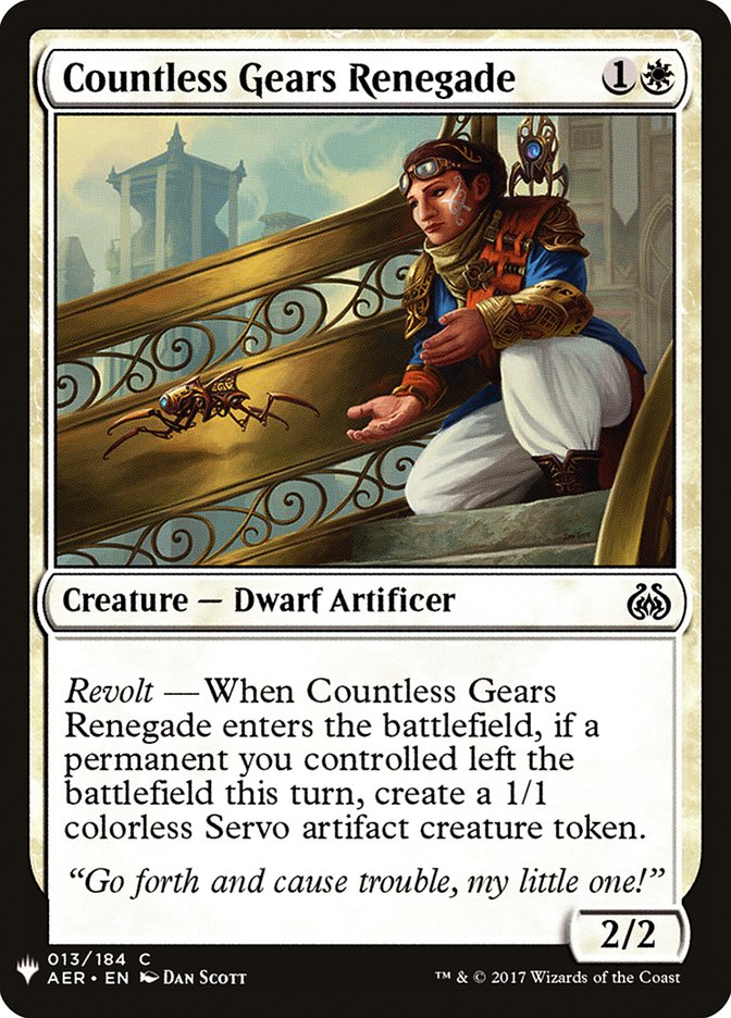 Countless Gears Renegade [Mystery Booster] - Magic: The Gathering - Card Brawlers | Quebec | Canada |