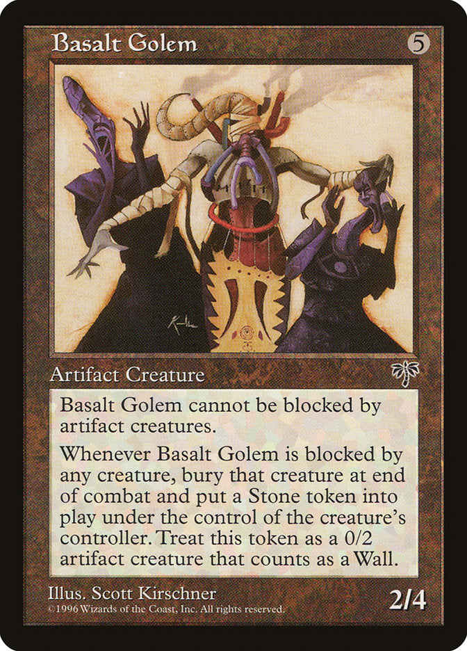 Basalt Golem [Mirage] - Magic: The Gathering - Card Brawlers | Quebec | Canada |