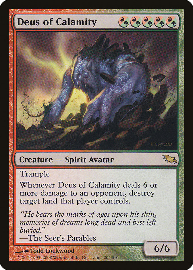 Deus of Calamity [Shadowmoor] - Magic: The Gathering - Card Brawlers | Quebec | Canada |