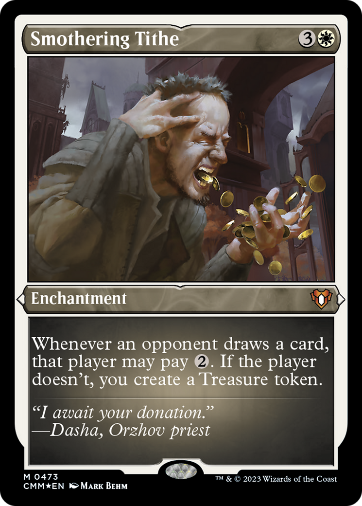 Smothering Tithe (Foil Etched) [Commander Masters] - Magic: The Gathering - Card Brawlers | Quebec | Canada |