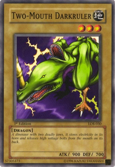 Two-Mouth Darkruler [LOB-030] Common - Yu-Gi-Oh! - Card Brawlers | Quebec | Canada |