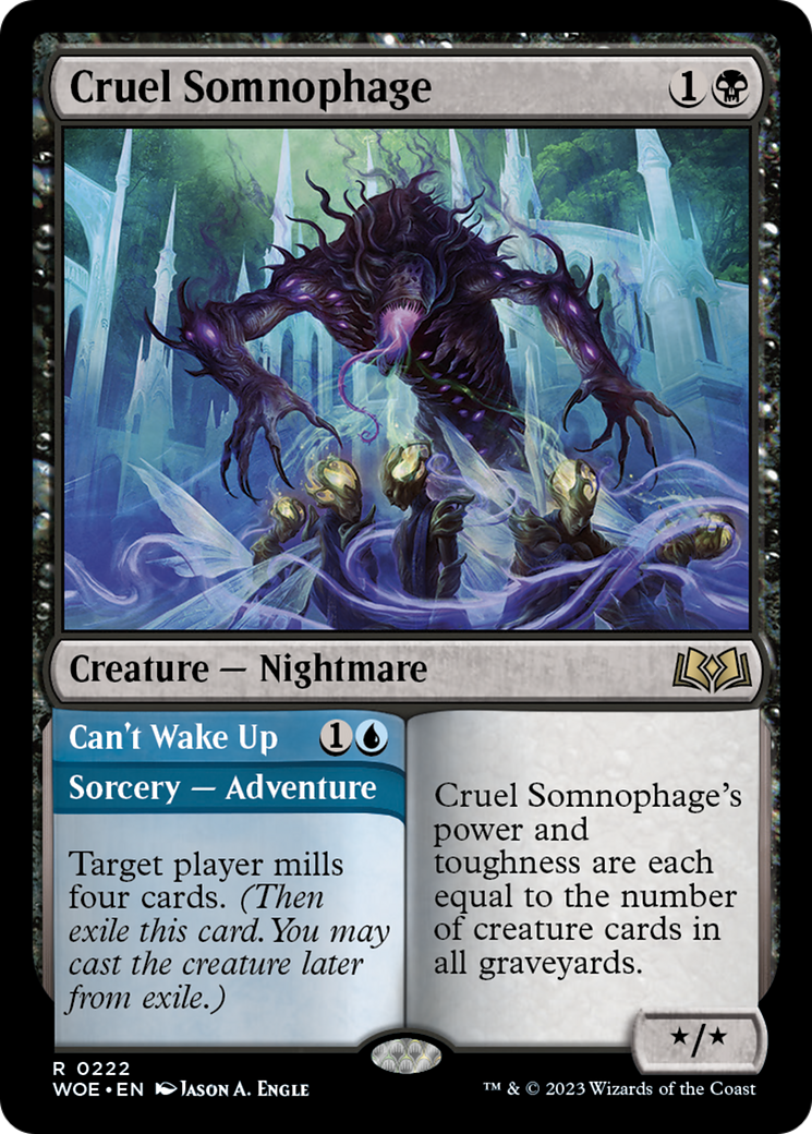 Cruel Somnophage // Can't Wake Up [Wilds of Eldraine] - Magic: The Gathering - Card Brawlers | Quebec | Canada |