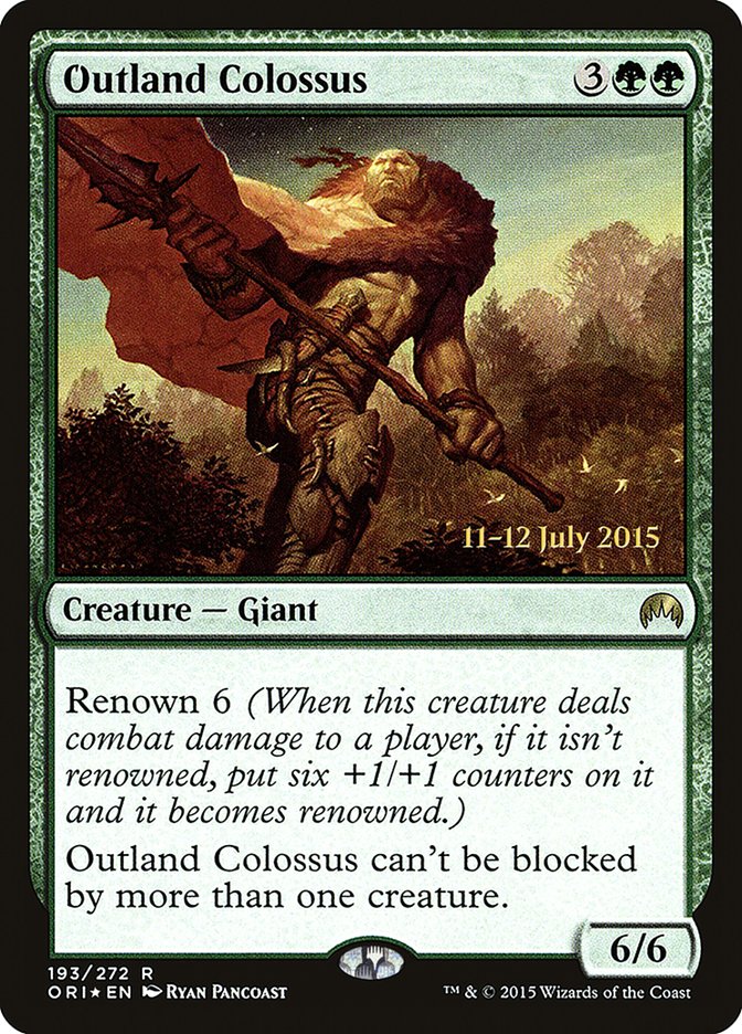 Outland Colossus [Magic Origins Prerelease Promos] - Magic: The Gathering - Card Brawlers | Quebec | Canada |